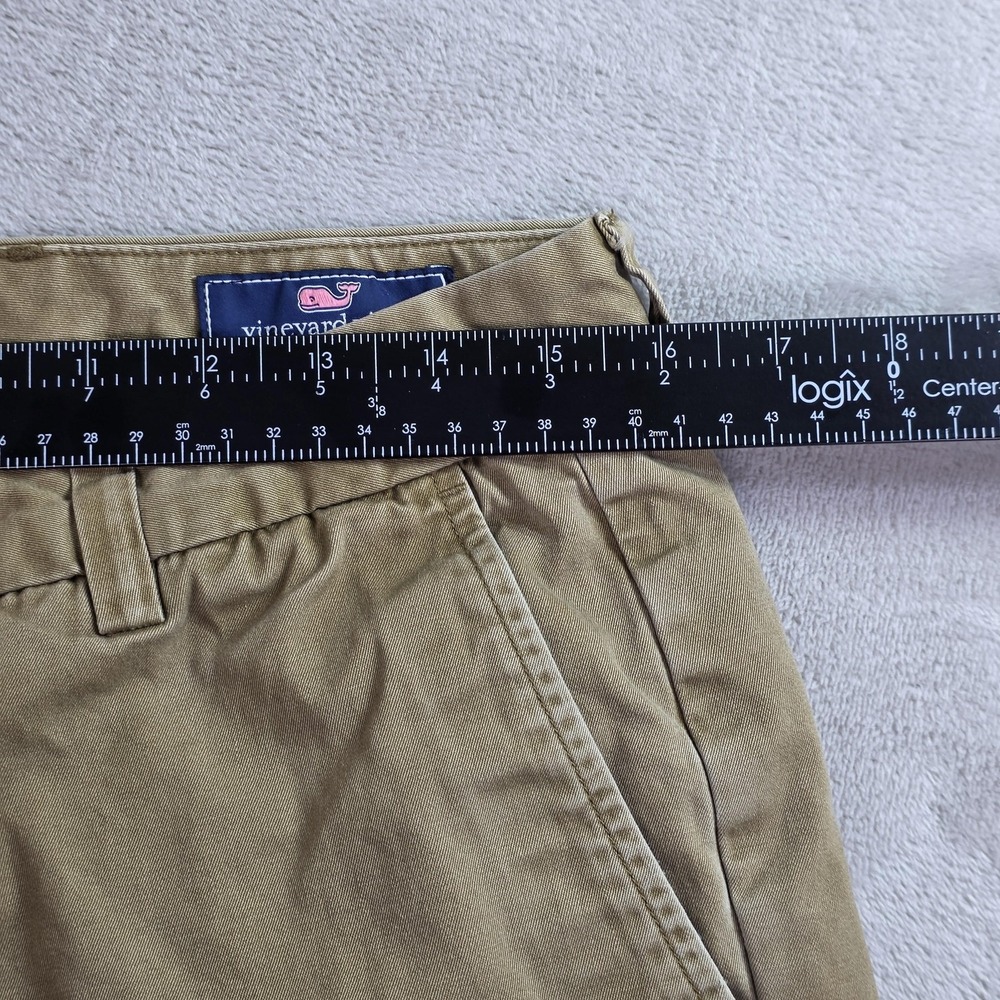 Vineyard Vines Pants Mens 32x30 Khaki Slim Fit Breaker Chino Flat Front 1P1236 - Picture 9 of 13